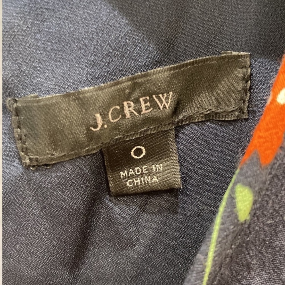 J Crew Flowy Tiered Midi Dress In Poppy Fields Size 0 - Picture 6 of 10